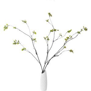 A-Green 3-Pcs Silky Artificial Faux Flower Eucalyptus Vase Banquet Home Decor